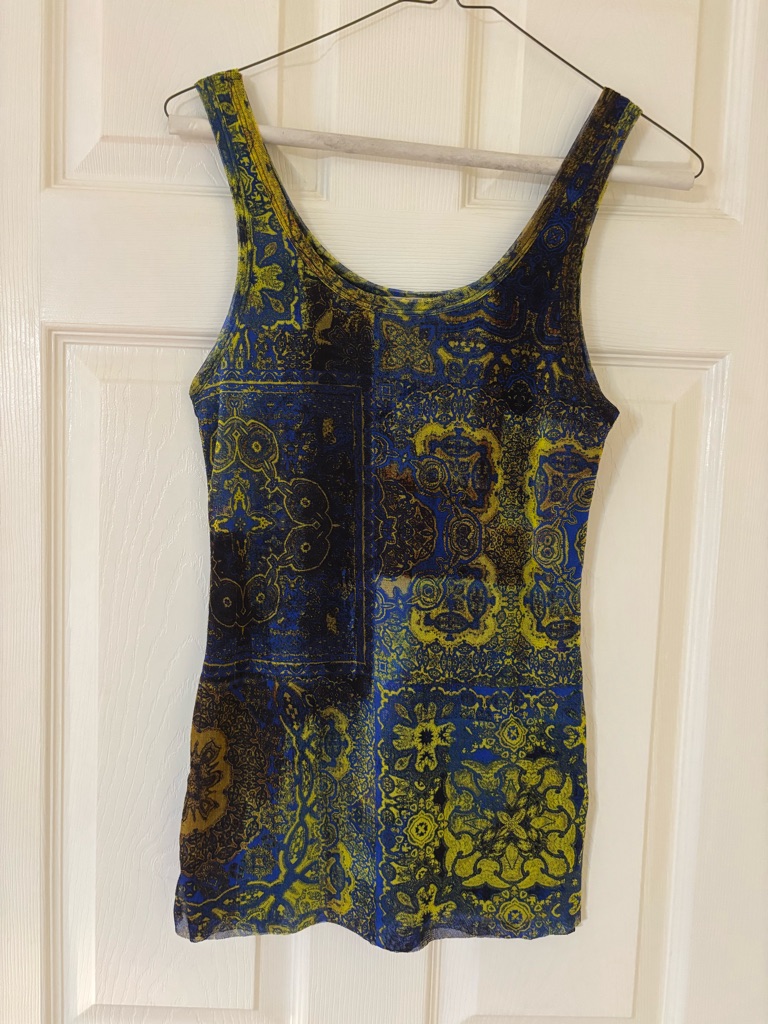 Womanâs Sleeveless Top Is A Fuzzi By Jean Paul Gaultier Size Large